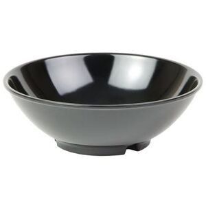 Carlisle 650B03 14 oz Round Melamine Salad Bowl, Black, 20 Oz