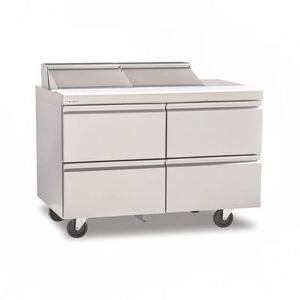 "Delfield D4460NP-12M 60"" Sandwich/Salad Prep Table w/ Refrigerated Base, 115v, Stainless Steel"