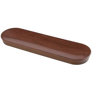 "Yanco WL-711 Melamine Tray - 11 1/2"" x 3 1/2"", Wood Grain, Brown"