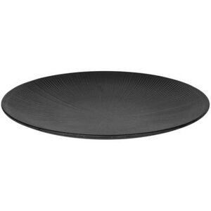 "Elite Global Solutions B380130-B 13"" Round Melamine Plate, Black"