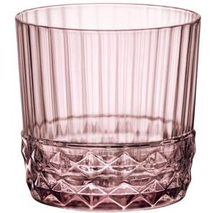 Steelite 49213Q949 10 1/3 oz America 20s Rocks Glass, Lilac Rose, Pink