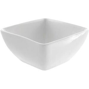 10 Strawberry Street WTR-5SQBWL 12 oz Square Bowl - Porcelain, White