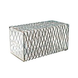 "Front of the House BHO083PTI20 Rectangular Wireware Housing/Drawer Display Set - 6 1/2"" x 6 1/2"", Acrylic/Iron, Silver"