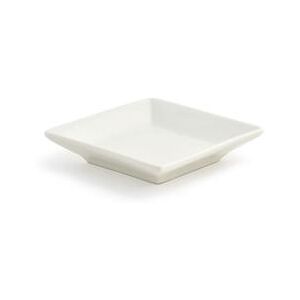 "Front of the House DAP039BEP23 3 1/2"" Square CatalystKyoto Dish - Porcelain, White, White Porcelain"