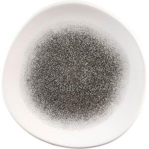 "Churchill RKBQOG81 8 1/4"" Round Raku Plate - Ceramic, Quartz Black"