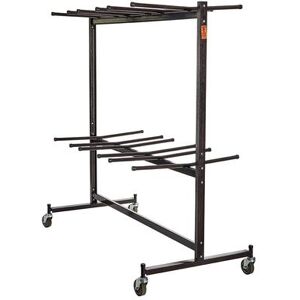 National Public Seating 84 Two Tier Chair Dolly w/ (84) Chair Capacity - Steel, Dark Brown