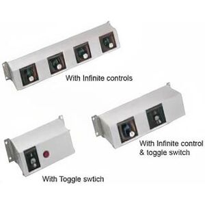 "Hatco RMB-14D 14"" Remote Control Box w/ 4"" Finite Switches for 120 V, 4 Infinite Switches"