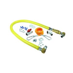 "T&S HG-4D-48SK-FF 48"" SwiveLink Gas Connector Kit w/ Quick Disconnect & Cable Kit - 3/4"" NPT"