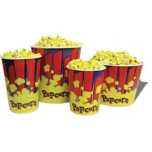 "Winco 41470 Benchmark 170 oz Popcorn Tub - 7 1/2""W x 10""H, 170 Ounce, Multi-Colored"