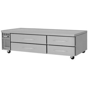 "Turbo Air PRCBE-96F-N 96"" Chef Base Freezer w/ (4) Drawers - 115v, Stainless Steel"