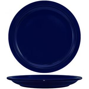 "ITI CAN-7-CB 7 1/4"" Round Cancun Plate - Ceramic, Cobalt Blue"