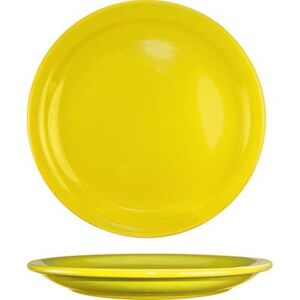 "ITI CAN-7-Y 7 1/4"" Round Cancun Plate - Ceramic, Yellow"