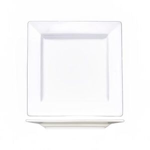 "ITI EL-7 7 1/4"" Square Elite Plate - Porcelain, Bright White"