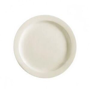 "CAC NRC-7 7 1/4"" Round NRC Salad Plate - Stoneware, American White"
