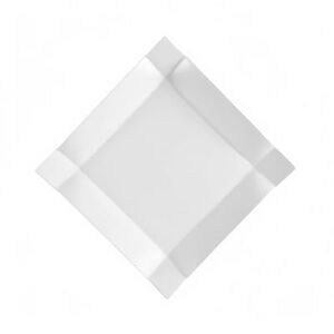 "CAC TMS8 8"" Square Times Square Salad Plate - Porcelain, Super White"