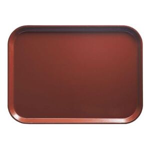 "Cambro 1015501 Fiberglass Camtray Cafeteria Tray Insert - 15""L x 10 1/10"" W, Real Rust, Brown"