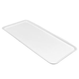 "Cambro 1230MT148 Rectangular Market Display Tray - 12 7/16"" x 30"" x 3/4"", White"