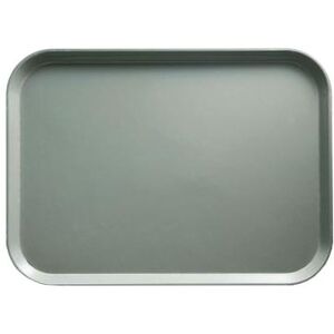 "Cambro 46107 Fiberglass Camtray Cafeteria Tray - 6""L x 4 1/4""W, Pearl Gray"