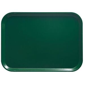 "Cambro 46119 Fiberglass Camtray Cafeteria Tray - 6""L x 4 1/4""W, Sherwood Green"