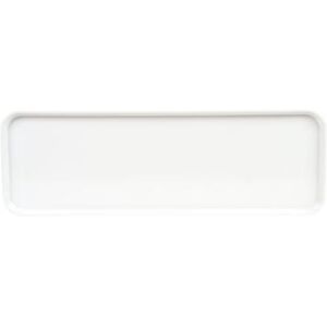 "Cambro 826MT148 Rectangular Market Display Tray - 8 1/4"" x 25 1/2"" x 3/4"", White, Fiberglass"