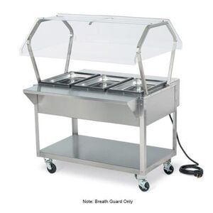 "Vollrath 38064 ServeWell 61 1/4"" Buffet Breath Guard - 61 1/4x35 3/8x23 1/2, Acrylic Shield"