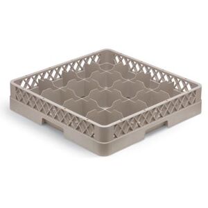 Vollrath TR4DDDA Traex Glass Rack w/ (16) Compartments - (4) Extenders, Beige