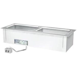 "Duke ADI-1ESL 24 1/4"" Drop In Hot Food Table w/ (1) Well, 120v, Silver"