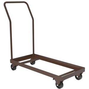 Correll C1940 01 Folding Chair Dolly w/ (20) Chair Capacity - Steel, Brown