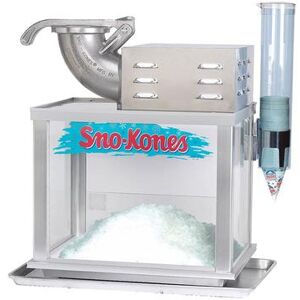 Gold Medal 1003S Sno-Konette Ice Shaver Snow Cone Machine w/ 500 lb/hr Capacity, 120v, Stainless Steel