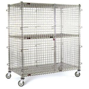 Eagle Group CSC2448 51 1/4"" Mobile Security Cage, 27 1/4""D, Chrome, Silver"