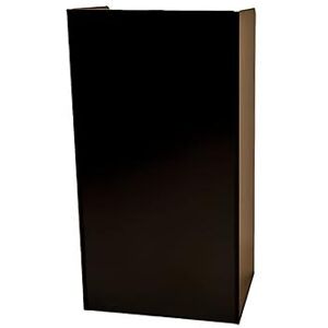 "Oak Street M8810-BLK-UNASSEMBLED 24 1/2""W Hostess Stand w/ Melamine Top, 46 1/4""H, Black"