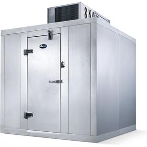 "Amerikooler QC080877**FBSC-O Outdoor Walk-In Cooler w/ Top Mount Compressor - 7' 10"" x 7' 10"", Floor, 208/230 V"