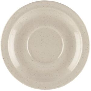 "GET DC-200-IR Supermel 5 3/4"" Round Melamine Saucer for DC 100 & DC 101, Ironstone, White"