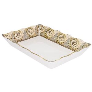 "GET ML-88-MO Rectangular Display Tray, 13 3/4"" x 9 1/2"", Melamine, Brown"