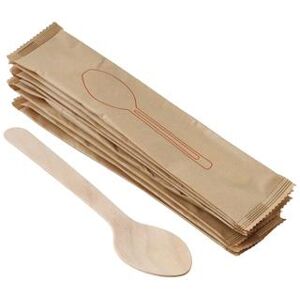 Rofson WSPW Disposable Spoon, Wood, Beige