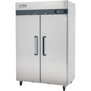 "Migali C-2R-HC Competitor Series 51 7/10"" 2 Section Reach In Refrigerator, (2) Left/Right Hinge Solid Doors, 115v, Silver"