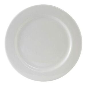 "Tuxton ALA-062 6 1/4"" Round Alaska Plate - Ceramic, Porcelain White"