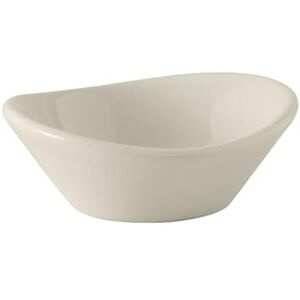 Tuxton BEX-0175 1 3/4 oz Oval Jelly Dish - Ceramic, American White