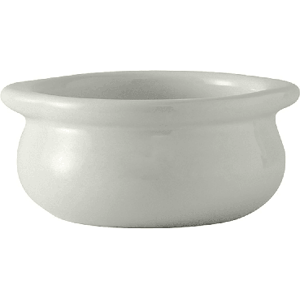 Tuxton BWS-1203 DuraTuxÂ© 12 oz Onion Soup Crock - Ceramic, White