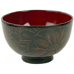 Thunder Group 45-2 10 1/2 oz Round Soup/Rice Bowl - Wood, Black