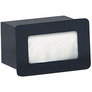 "Dispense-Rite FMN-2 Napkin Dispenser, Built-In, Holds 3 1/2 to 4"" X 6 1/2"" Napkins, Acrylic, Black"