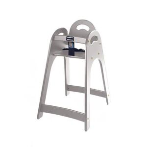 "Koala Kare KB105-01 Designer 29 1/2"" Stackable Plastic High Chair w/ Waist Strap, Gray, Grey, Assembled"