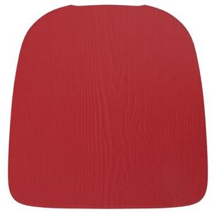 Flash Furniture 4-JJ-SEA-PL02-RED-GG Wood Seat for Metal Barstools - Resin Wood, Red Finish