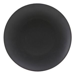 "Tuxton VBA-102 10 1/4"" Round Zion Plate - Porcelain, Black"