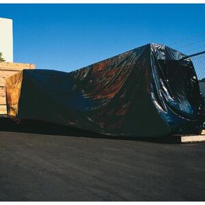 LK Packaging GB424 Tarp - 24' x 100', 4 mil LDPE, Black