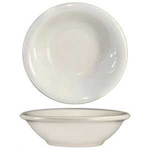 ITI RO-32 4 oz Round Roma Fruit Bowl - Ceramic, American White