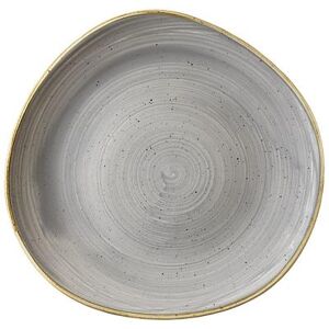 "Churchill SPGSOG111 11 1/4"" Round Stonecast Plate - Ceramic, Peppercorn Gray"