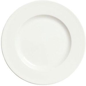 "Libbey 905356902 12 1/4"" Round Plate, Coupe, Slenda Pattern & Shape, Royal Rideau Body, White"