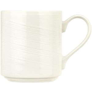 Libbey 987659437 12 1/4 oz Silk Mug - Porcelain, Royal Rideau White, 36/Case