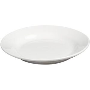 "Libbey 999023 134 8 1/4"" Round Constellation Plate - Porcelain, Lunar White"